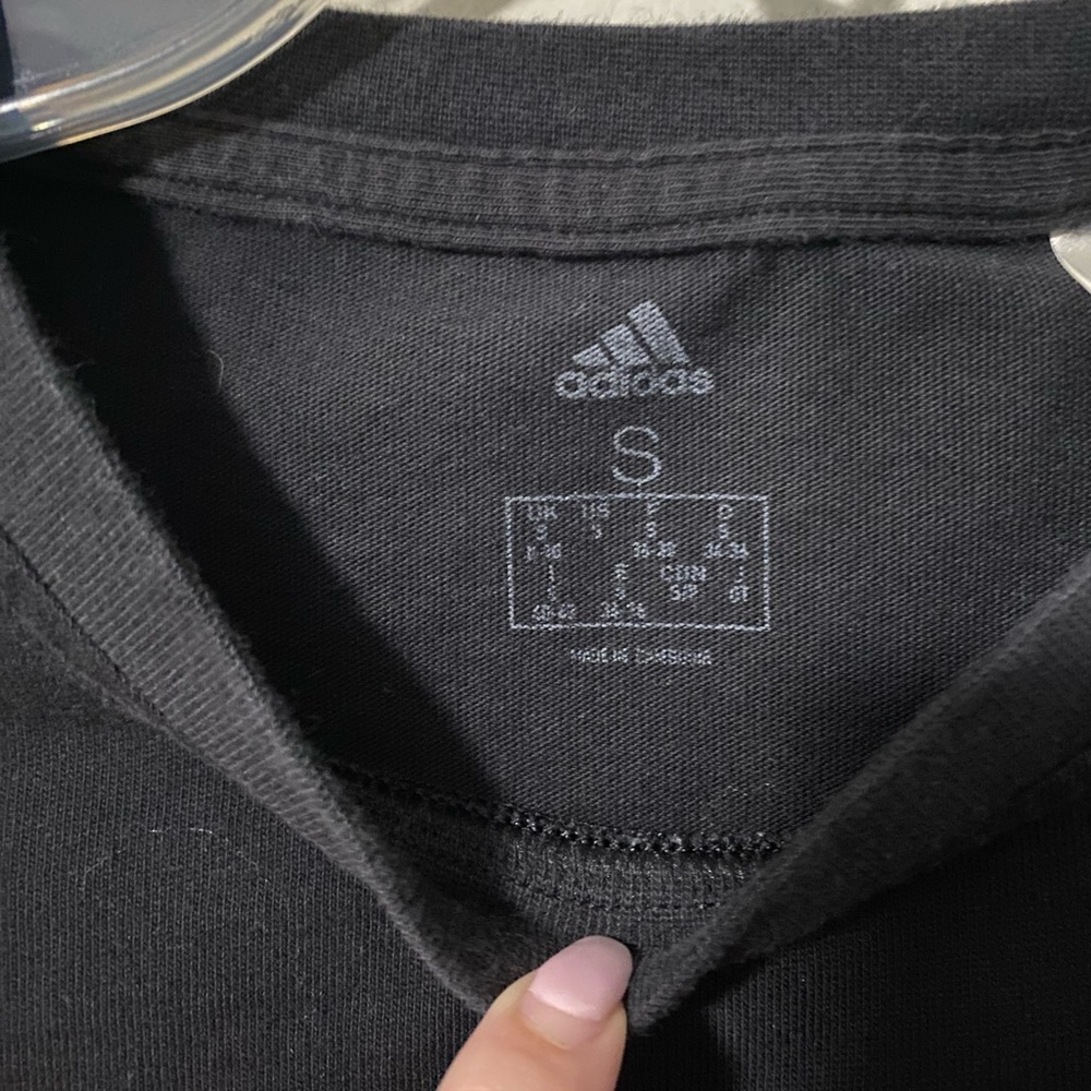 Womens Adidas Cropped Long Sleeve Tee - Picture 2 of 7